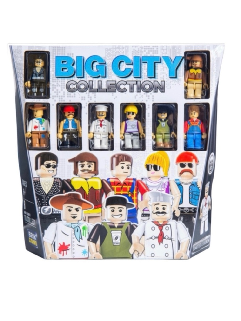 Brik Zone Limited Edition Big City Mini Figures Collection (NWT)